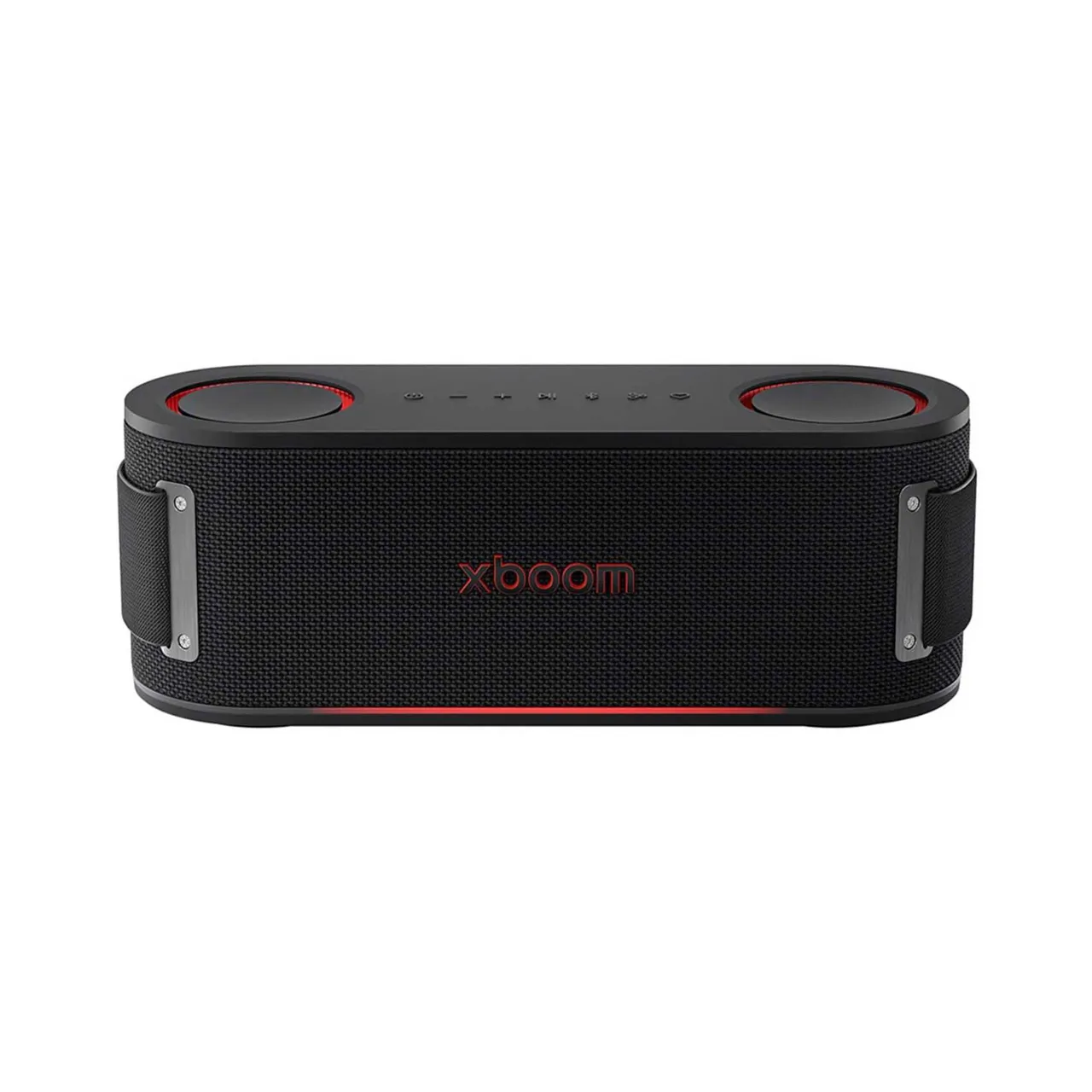 LG مكبر صوت بلوتوث Xboom Bounce مع مشعاعين سلبيين مزدوجين، أسود