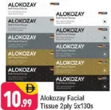 Alokozay مناديل وجه 2 طبقة