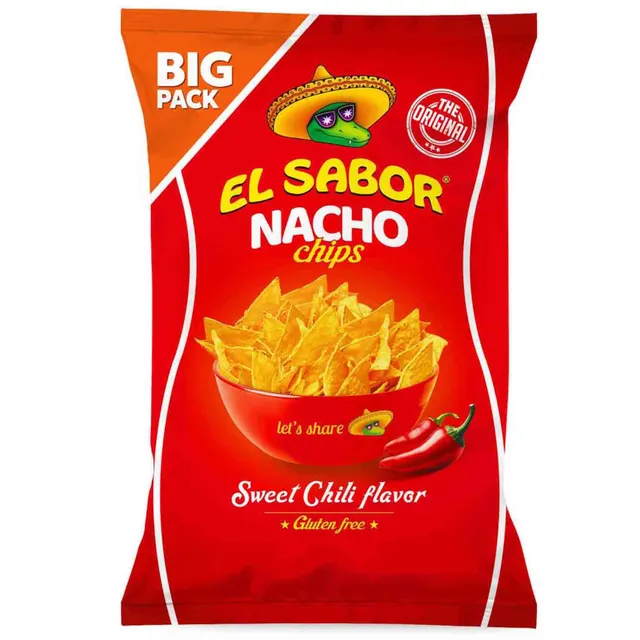 El Sabor Nacho Chips Sweet Chili Flavor Gluten Free