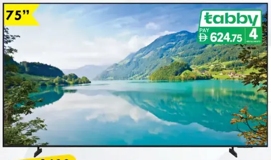 Samsung تلفزيون LED ذكي 4K UHD Ua75U8000Hu