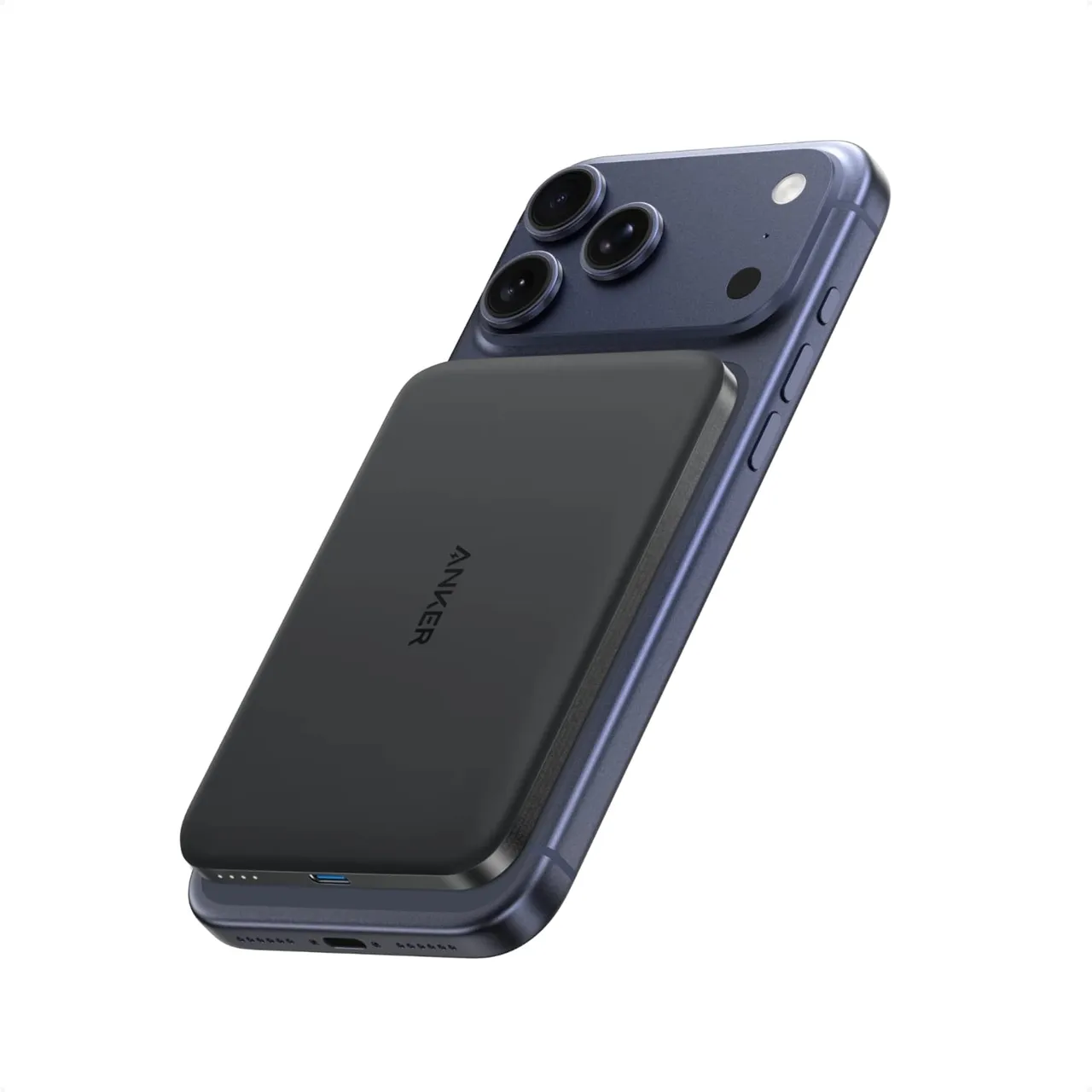 Anker باور بانك نحيف Nano MagGo Slim بسعة 5000 mAh، أسود، 1-Pack، A1665H11