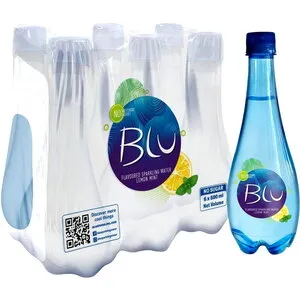 Blu مياه غازية بالليمون والنعناع 500mlx6Pieces