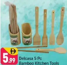 Delcasa Bamboo Kitchen Tools