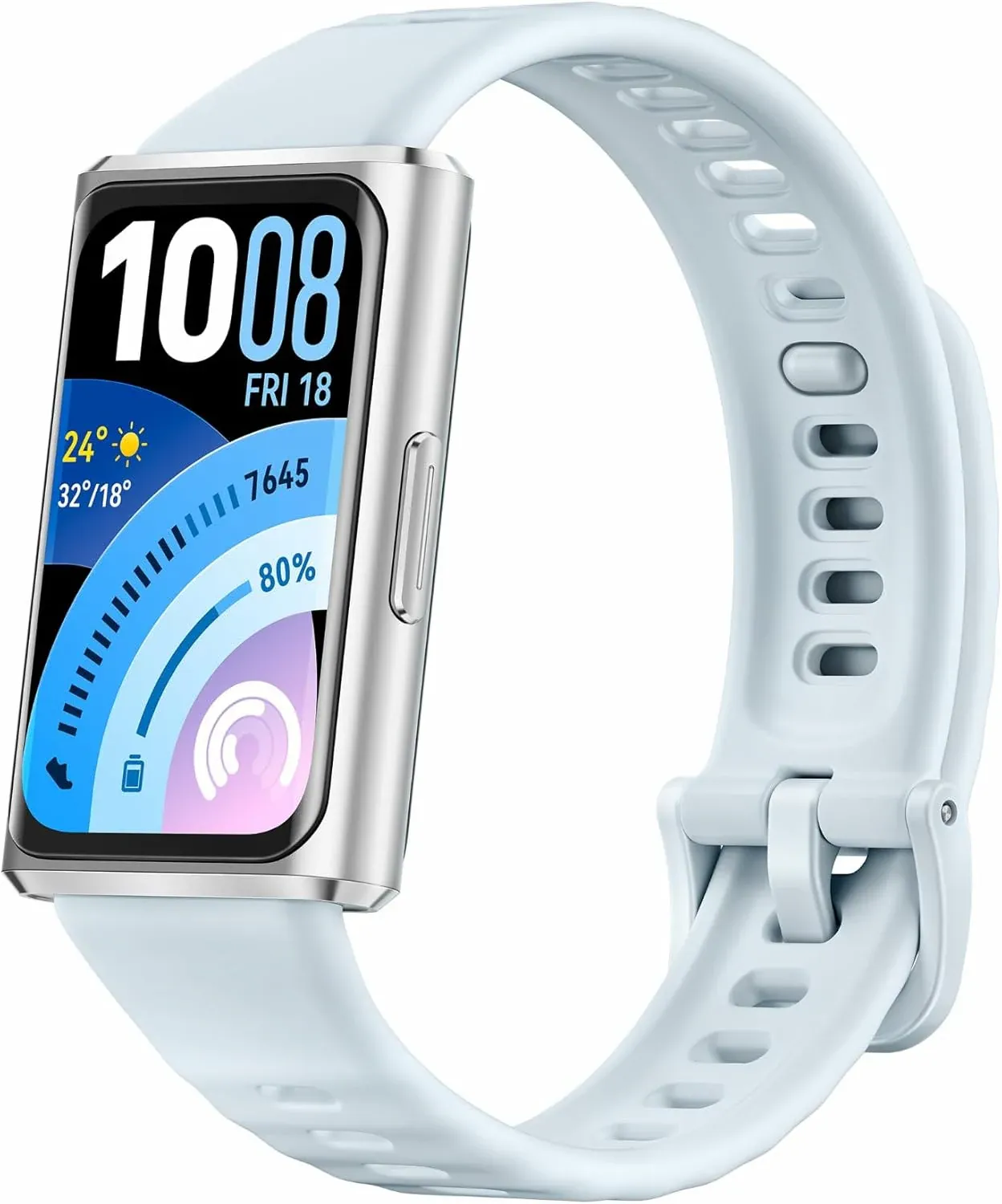 huawei ساعة ذكية Band 11 PRO، شاشة AMOLED، مراقبة النوم والتوتر، بطارية حتى 14 يوم، مقاومة للماء حتى 50m، تتبع دقيق للياقة والصحة، متوافقة مع Android وiOS، أزرق