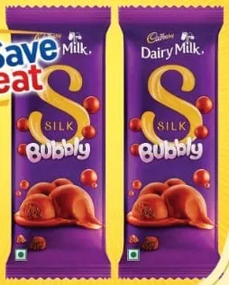 Cadbury شوكولاتة Dairy Milk Silk Bubbly
