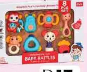 Toy Land طقم خشخيشات أطفال 8pcs