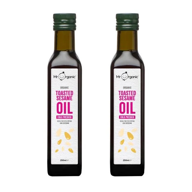 Mr Organic زيت سمسم محمص