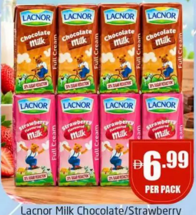 Lacnor Milk Chocolate/Strawberry Assorted