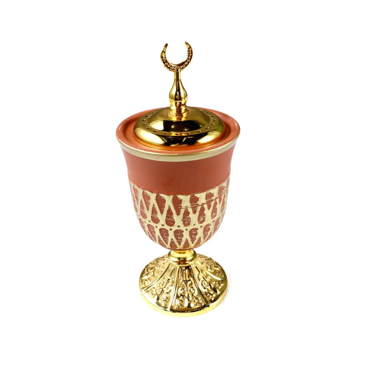 Maple Leaf Home شعلة زخرفية 22.5 cm، أحمر/ذهبي