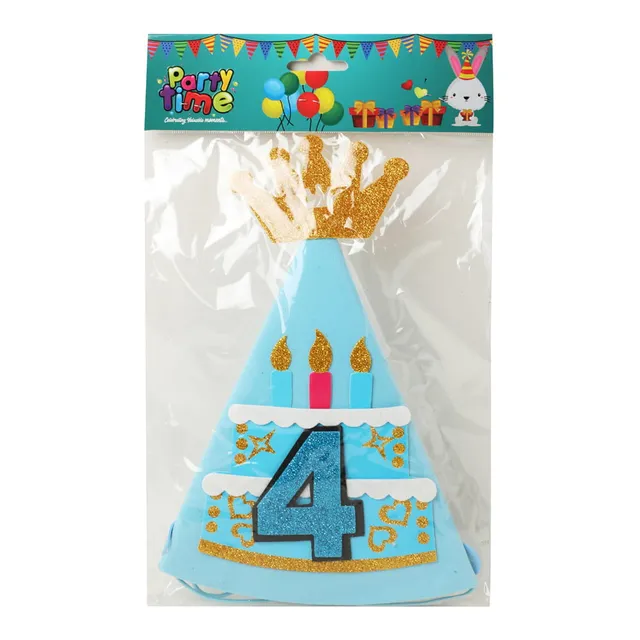 Dan Party Time 6 Number Party Cap - 1 Piece