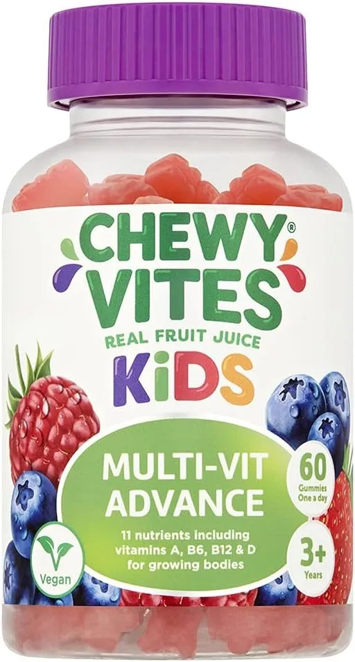 Chewy Vites حلويات ملتي فيتامين للأطفال أدفانس - 60 Pcs