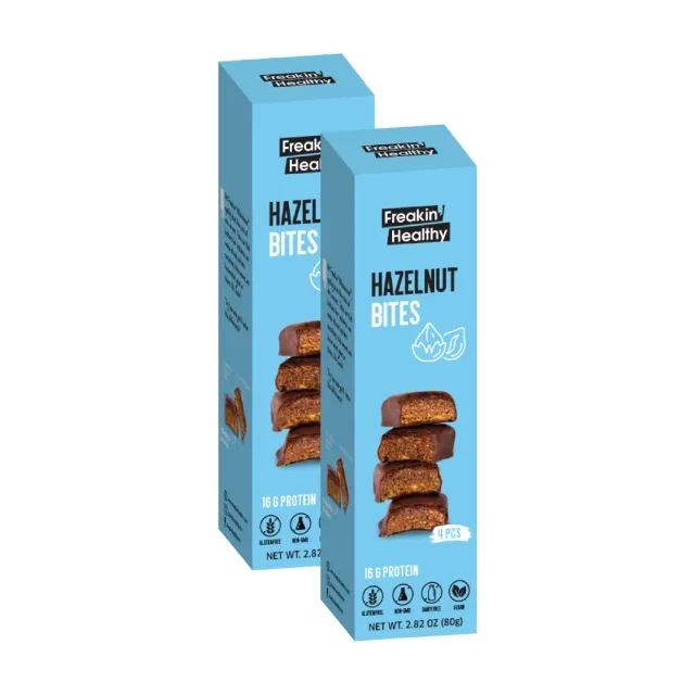 Freakin' Healthy Nut Butter Bites Hazelnut
