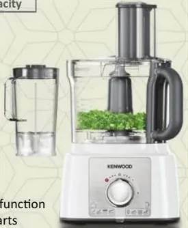 Kenwood Food Processor Fdp65.400Wh, 1000W