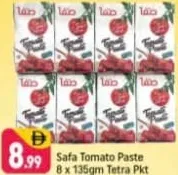 Safa Tomato Paste Tetra Pkt