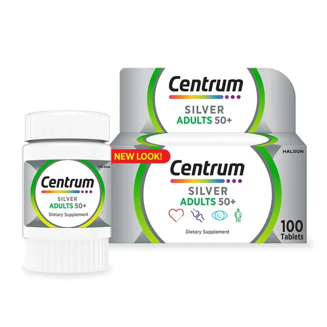 Centrum Silver With Lutein Specially formulated for Adults 50+ 100 Tablets