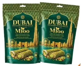 DUBAI Mioo Almond Wafer Rolls Assorted