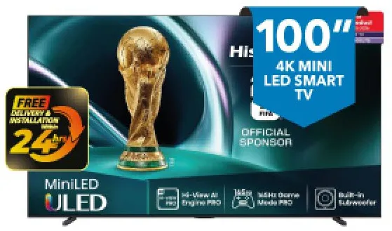 Hisense 4K Mini Led Smart Tv 100U7Q
