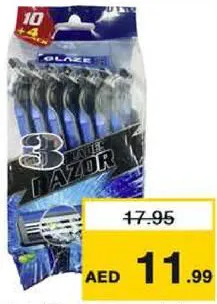Glaze Triple Blade Disposable Razor