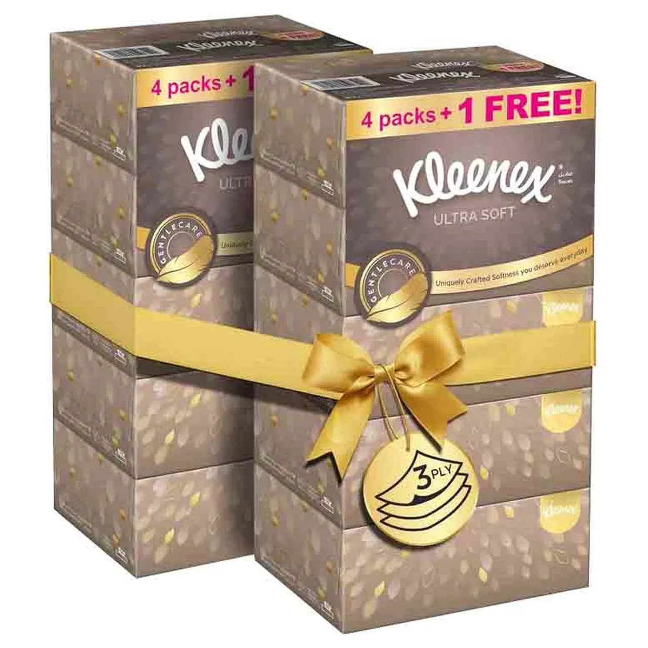 Kleenex علبة مناديل وجه فائقة النعومة 96 منديل، عدد 5 علب