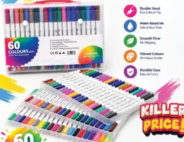 Double Head Colouring Pen Assorted