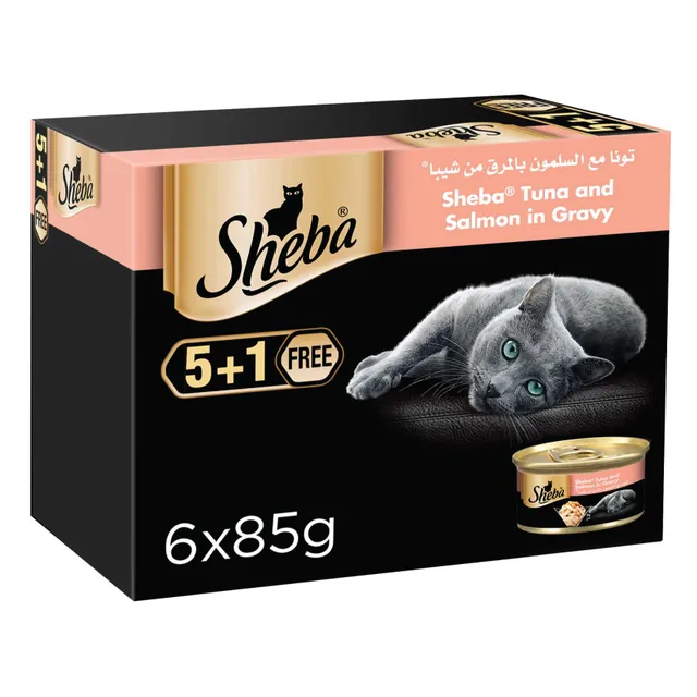 Sheba Cat Food Tuna and Salmon in Gravy