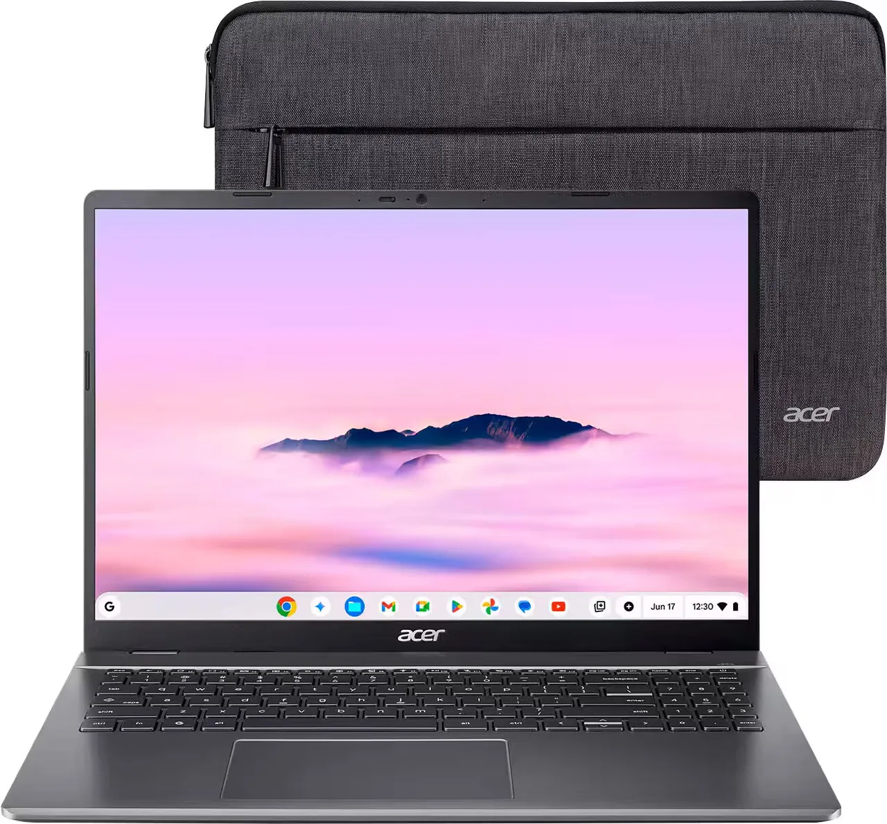 Acer لابتوب Chromebook Plus 516 بشاشة 16-inch - Intel Core i3-1315U, 8GB RAM, 128GB UFS - Iron