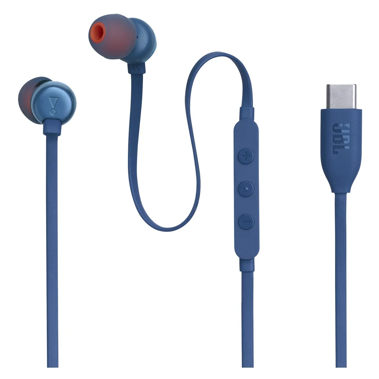 JBL سماعات أذن سلكية داخل الأذن Tune 310C مع كابل USB-C وميكروفون أزرق
