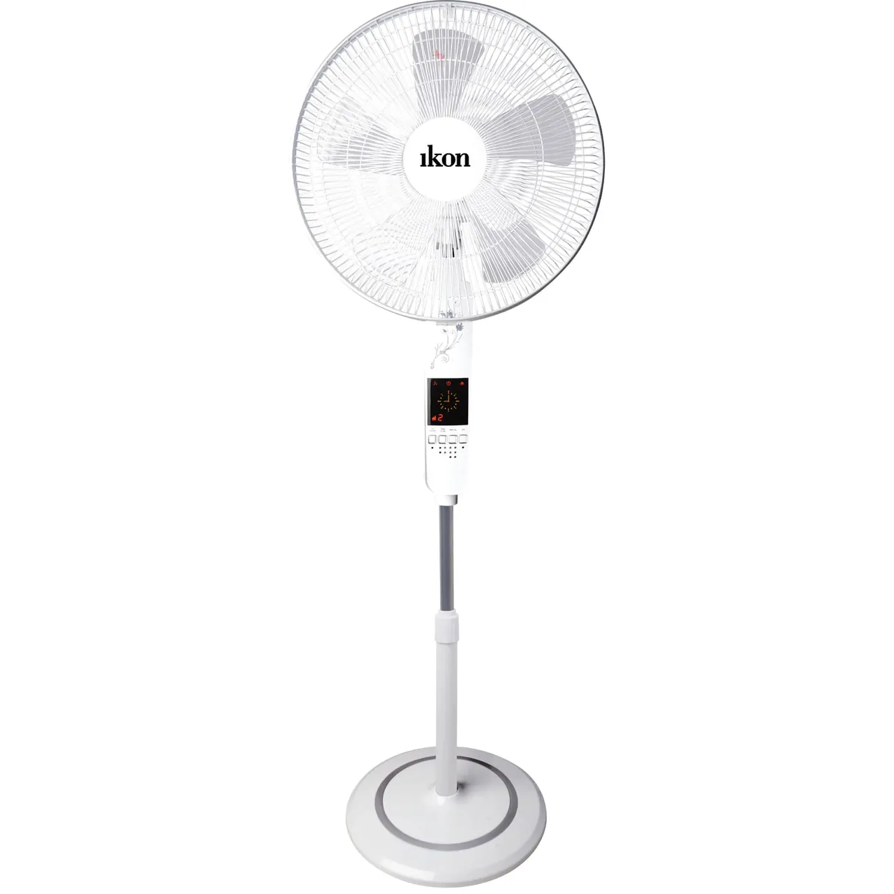 Ikon مروحة عمودية مع ريموت، أبيض، IK-TS68R