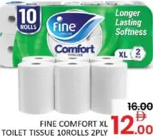Fine Comfort Xl Toilet Tissue 2Ply