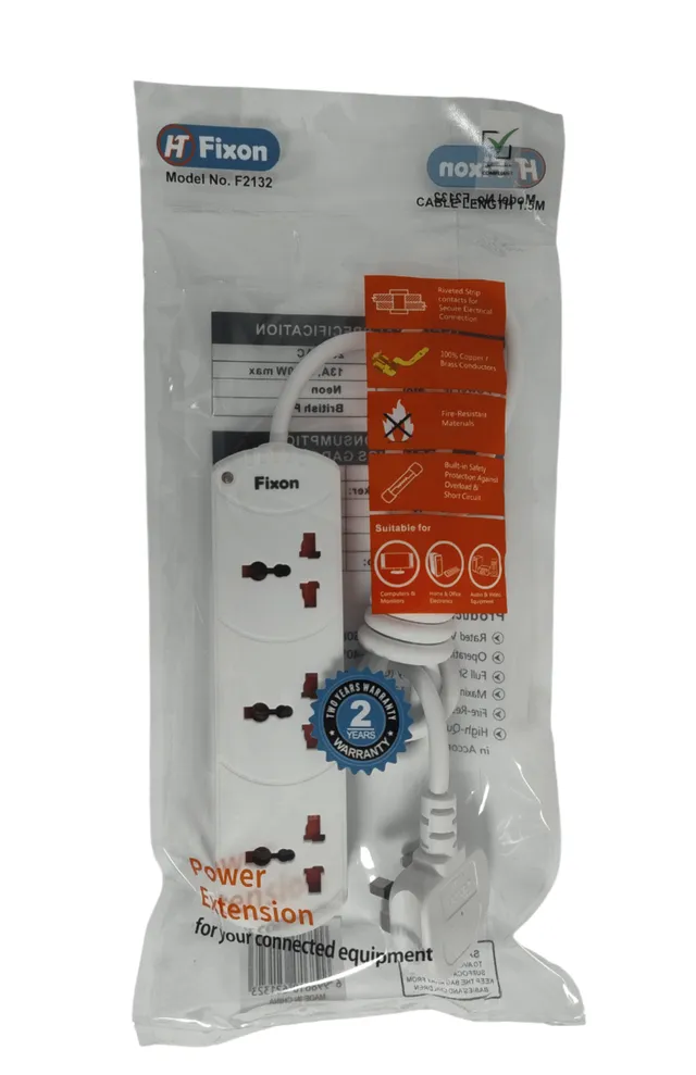 Fixon Extension Cord 3W 1.5M