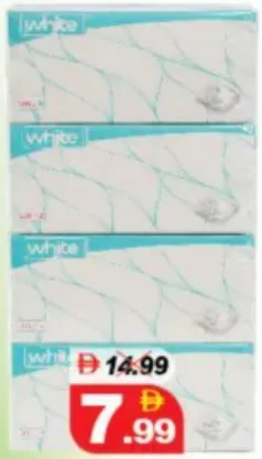 White Facial Tissue 2ply Value Pack