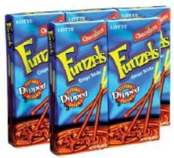 Lotte Funzels Chocolate Dipped Crispy Sticks