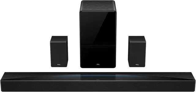 TCL Q85H Pro 7.1.4 Channel Sound Bar, Dolby Atmos DTS:X, 860W Audio Power, Wireless Subwoofer And Wireless Surround Speakers, Bluetooth 5.1 AirPlay2 HDMI eARC, Q85H Pro