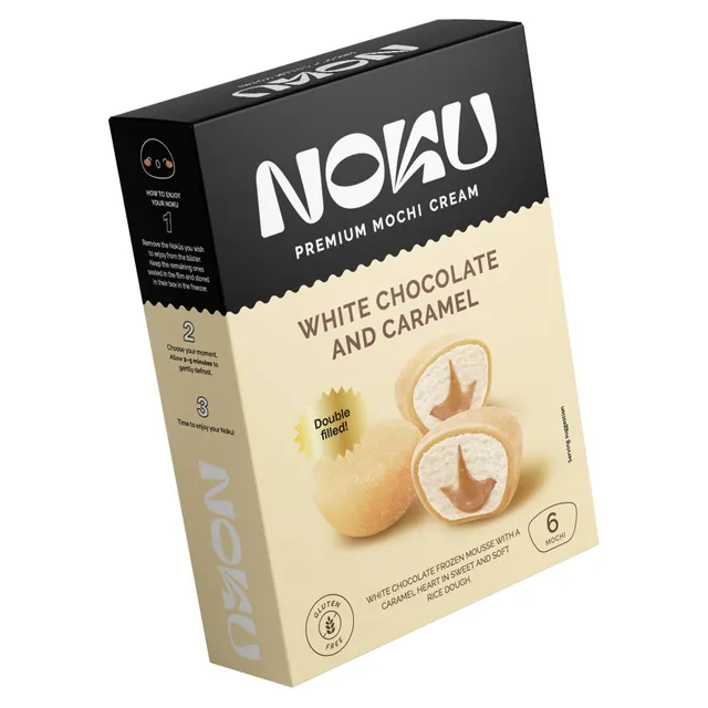 Carrefour Noku Premium Mochi Cream White Chocolate and Caramel