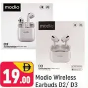 Modio سماعات أذن لاسلكية D2/ D3