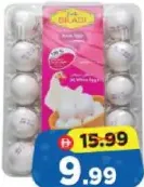 Biladi White Eggs Small