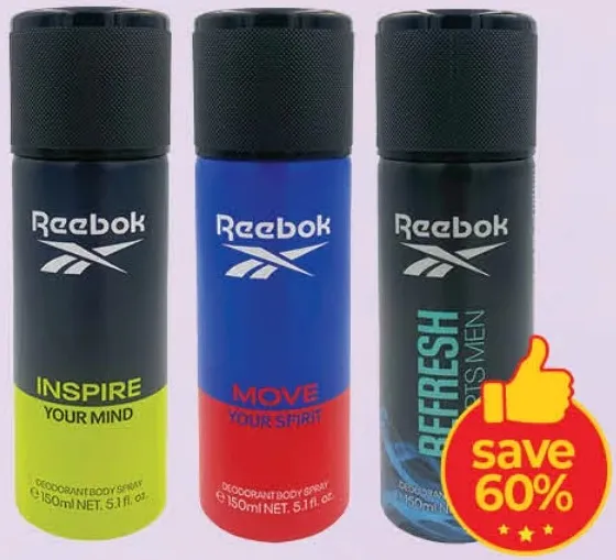 Reebok Deo Spray Men Assorted