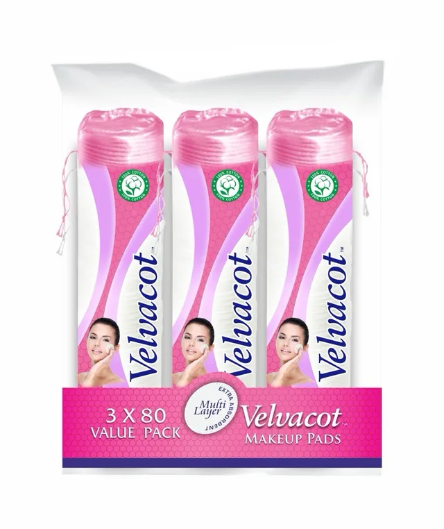 Velvacot Cotton Makeup Pads 80