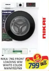 Nikai Front Loading WM NWM701FN9 / White Color