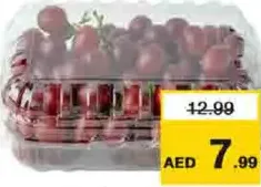 عنب أحمر بدون بذور الحجم