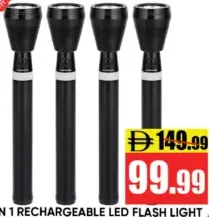 Olsenmark مصباح يدوي LED قابل للشحن 4 في 1