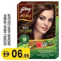 Godrej Abha حناء لصبغ الشعر بني