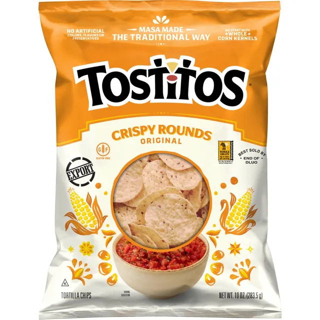 Fritolays Tostitos Wheat Crispy Rounds Chips