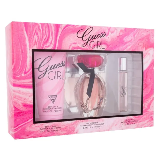 Guess Girl Women's Gift Set, EDT + Lotion + EDT