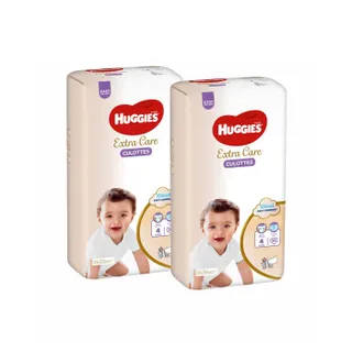 Huggies Extra Care حفاضات كلوت مقاس 4 9- عبوة جامبو 104 حفاض سروال عبوة توفير