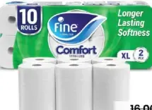 Fine Comfort Xl Toilet Tissue 2Ply