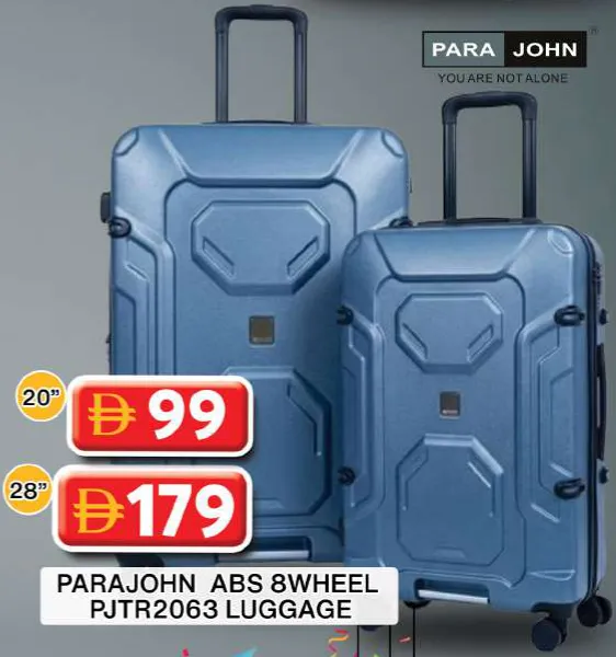 Para John أمتعة ABS بعجلات 8