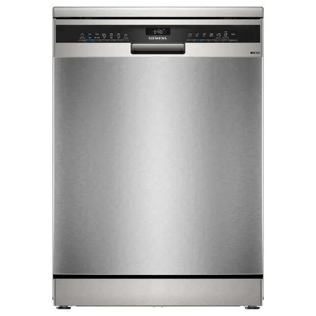 Siemens 14 Place Settings iQ300 Freestanding Dishwasher, SN23HI25MM, 60 cm, Anti-Fingerprint, Brushed Black