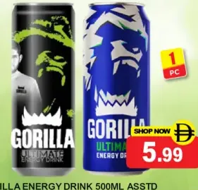 Gorilla مشروب طاقة عدة نكهات