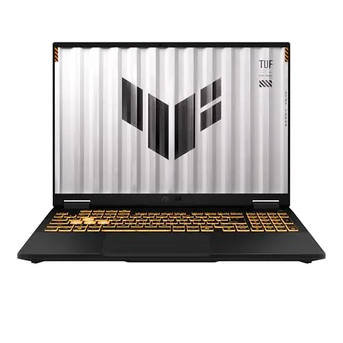 ASUS لابتوب ألعاب TUF Gaming F16 2025 بشاشة 16 FHD بمعدل 165Hz ودقة 1610 بمعالج Intel Core i5 13450HX وبطاقة NVIDIA GeForce RTX 5050 وذاكرة 16GB DDR5 وتخزين 512GB PCIe Gen4 SSD مع WiFi 6E ونظام Win 11 Home